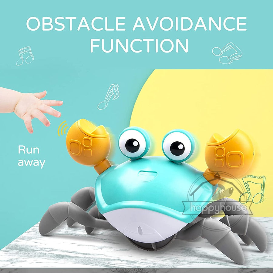 Caranguejo CrocK Animado com Sensor de Obstáculos