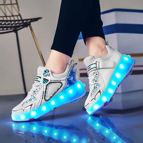 Tênis de LED com Rodinhas - Patinação no Asfalto